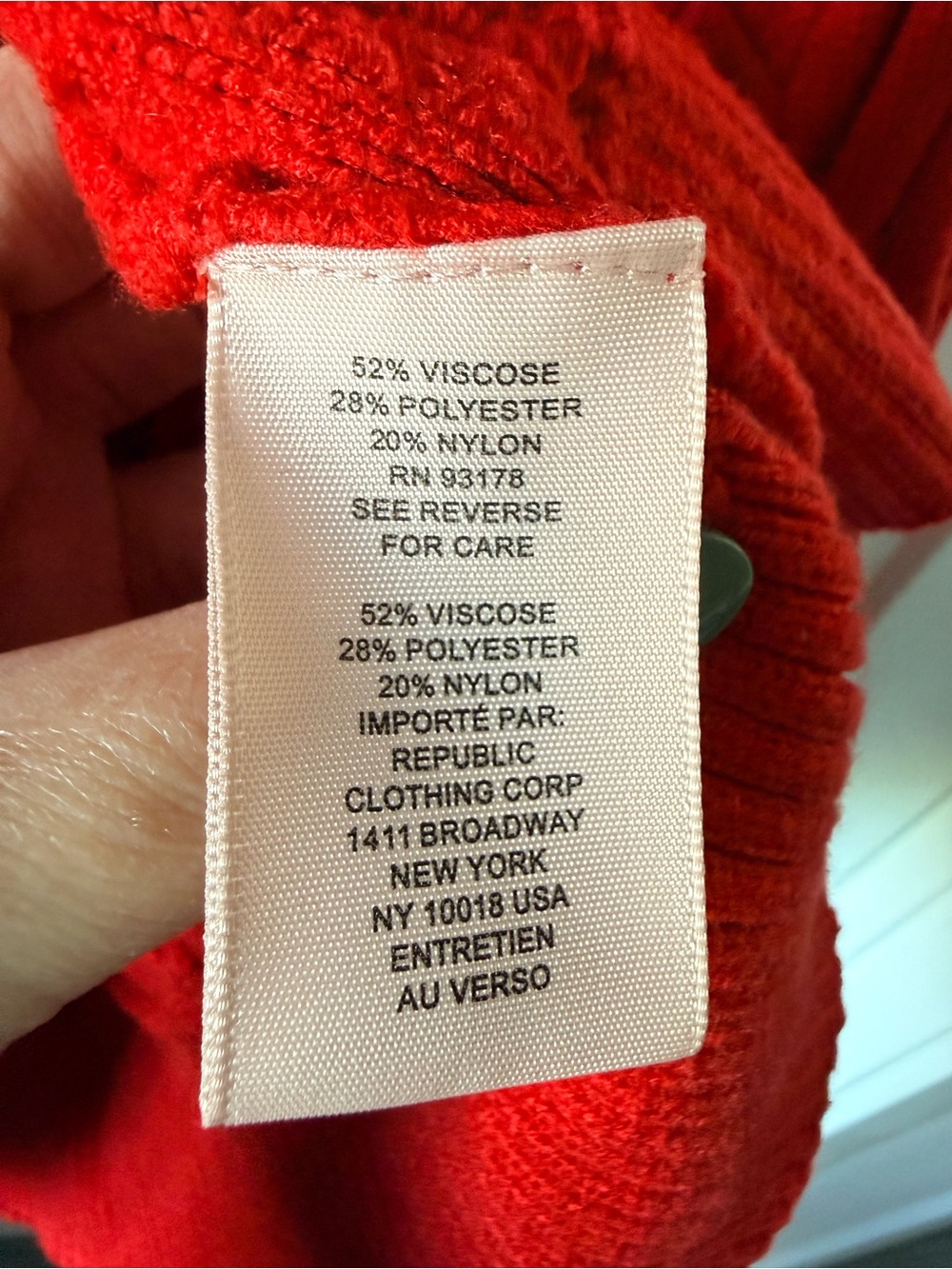 Philosophy Red Cable-Knit Crewneck Sweater Size XL - Picture 3 of 5